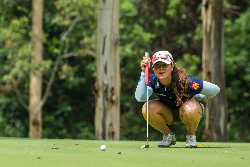 Nuria Iturrioz disputa la última prueba del Symetra Tour 2019