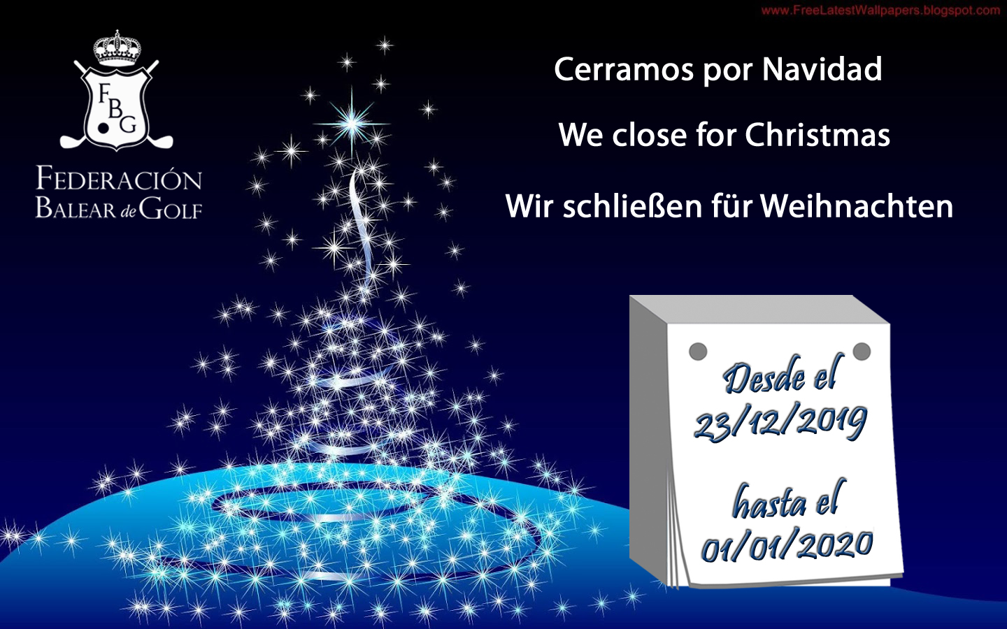 Cerramos por Navidad