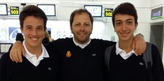 Joan Tous y Miguel Bisellach en el Grupo de Trabajo Masculino CTJ