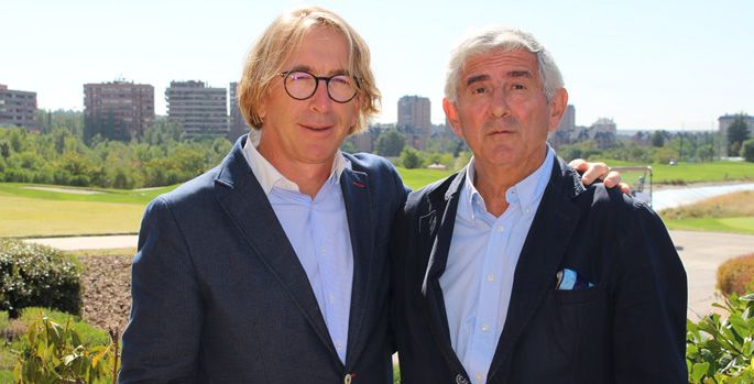 Reunión de Bernardino Jaume con Gonzaga Escauriaza, presidente Real Federación Española de Golf