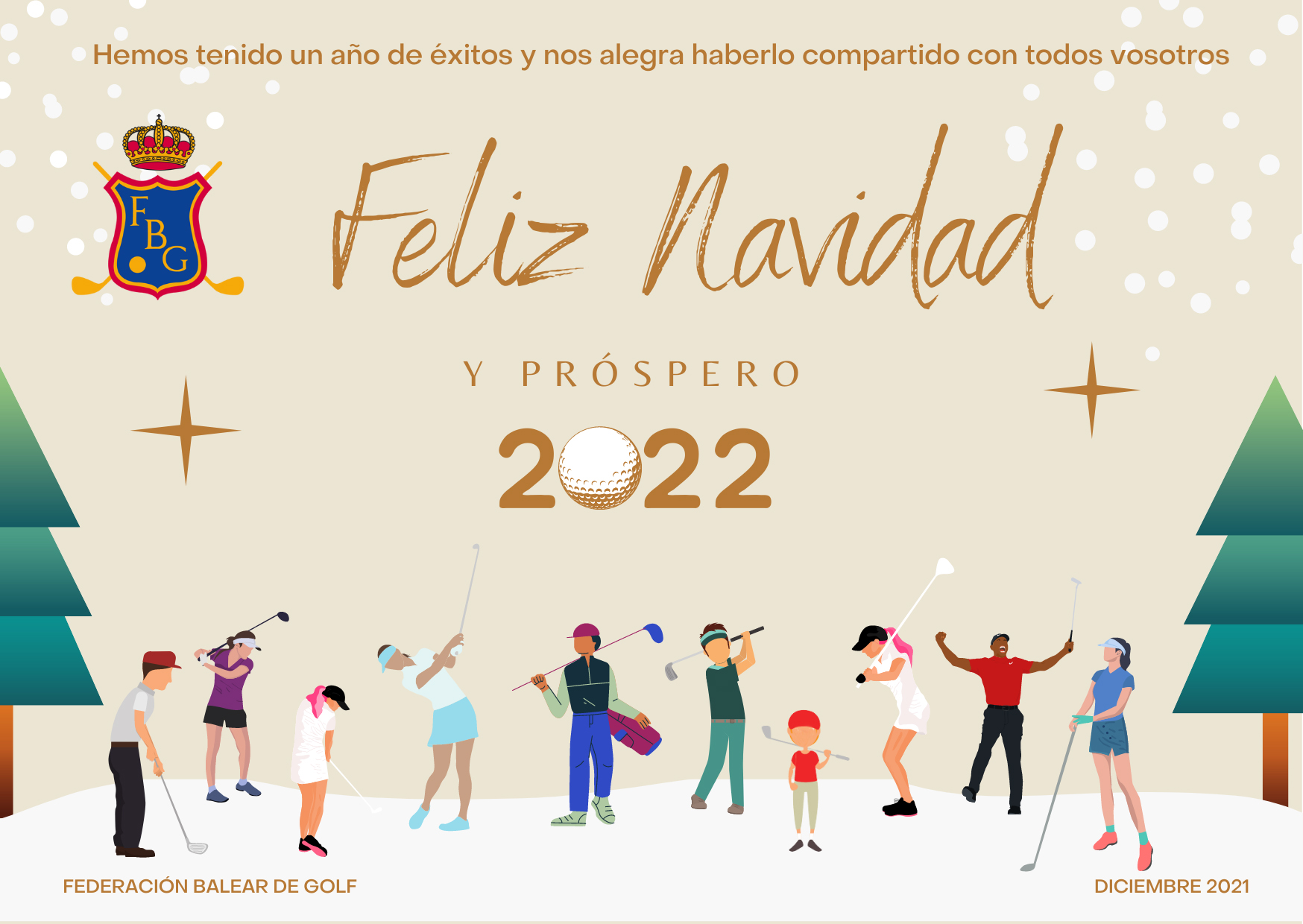 La Federación Balear de Golf os desea Feliz Navidad