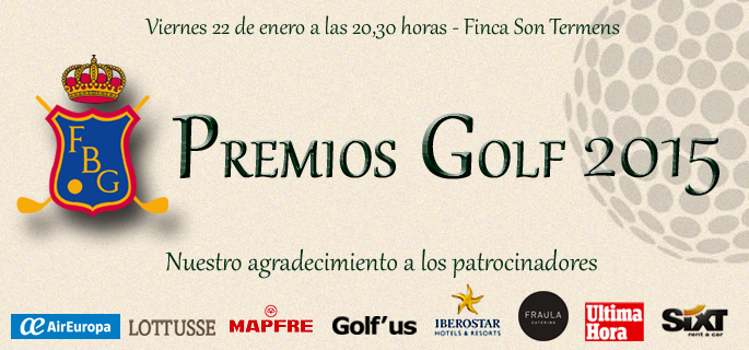 Esta noche gran gala de entrega de los Premios Golf 2015