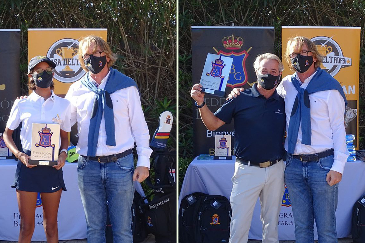 Romina Camarillo y José M. Pulido Campeones de Baleares de Pitch & Putt