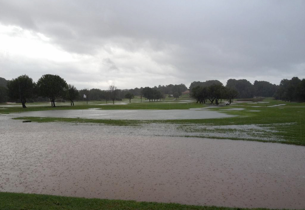 Golf Son Parc cierra el campo por inundaciones