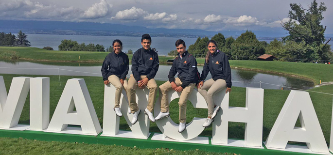 Odette Font integrante del equipo de la Evian Championship Juniors Cup 2017