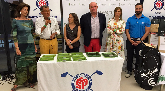 Clausura de la I Challenge de Golf AECC en Santa Ponsa