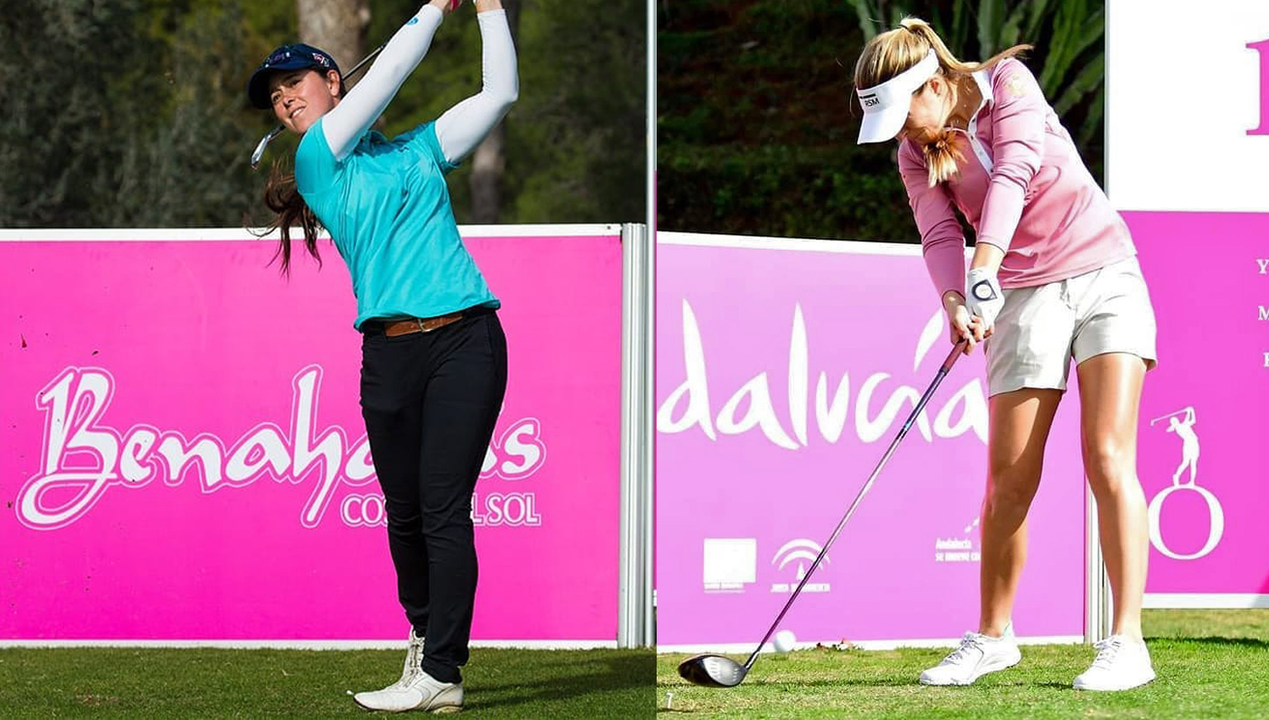 Nuria Iturrioz y Luna Sobrón en el Andalucía Costa del Sol Open de España