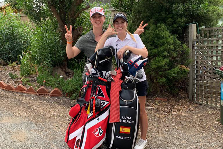 Luna Sobrón y Nuria Iturrioz en el ISPS Handa Vic Open (Australia)