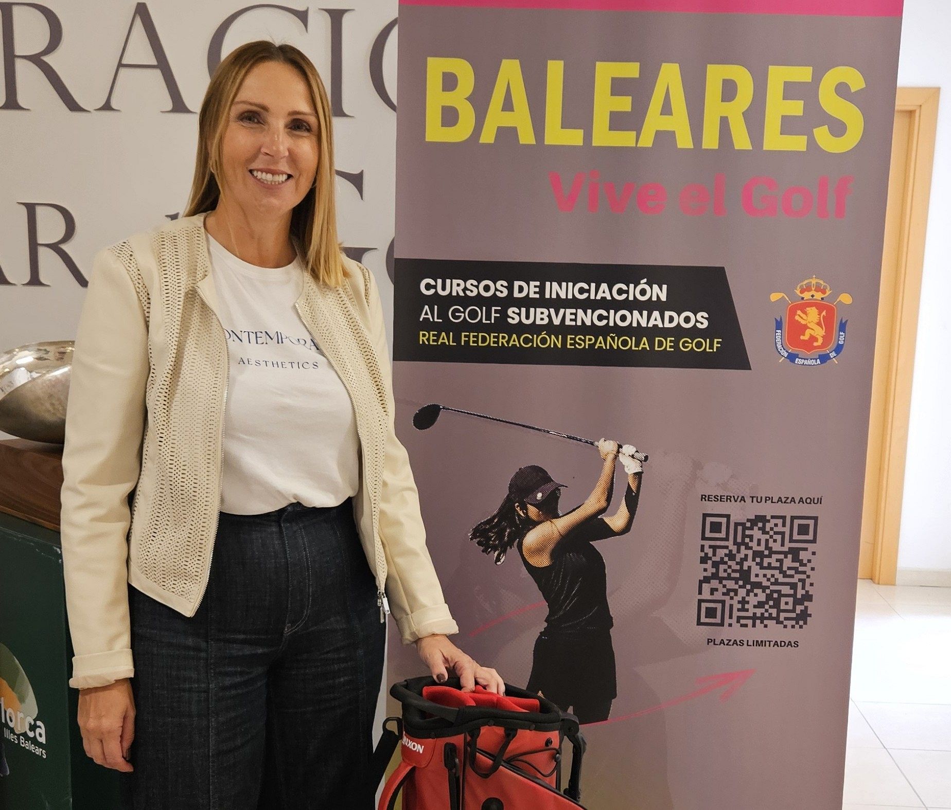 Mª Ángels Fernández ganadora del sorteo de la bolsa de golf