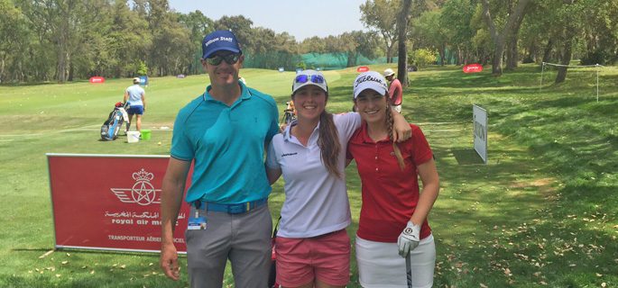 Luna Sobrón y Nuria Iturrios en el Ladies European Tour