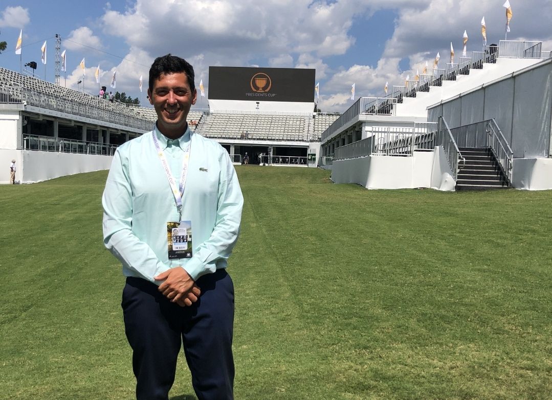 Federico Páez en la Presidents Cup